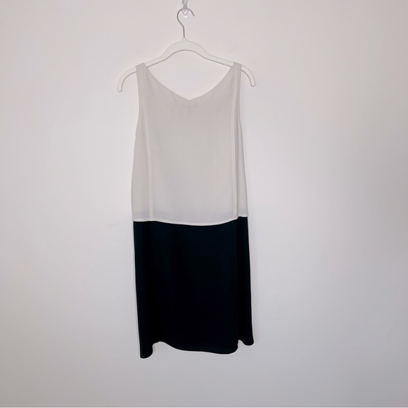Eileen Fisher Silk Satin Sleeveless Shift Dress quiet luxury minimalist - Picture 6 of 9